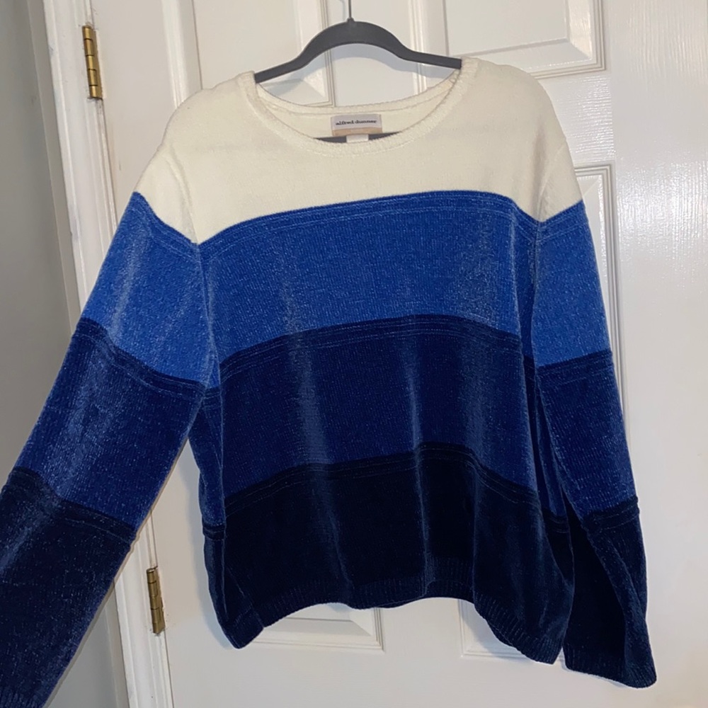 Blue sweater!